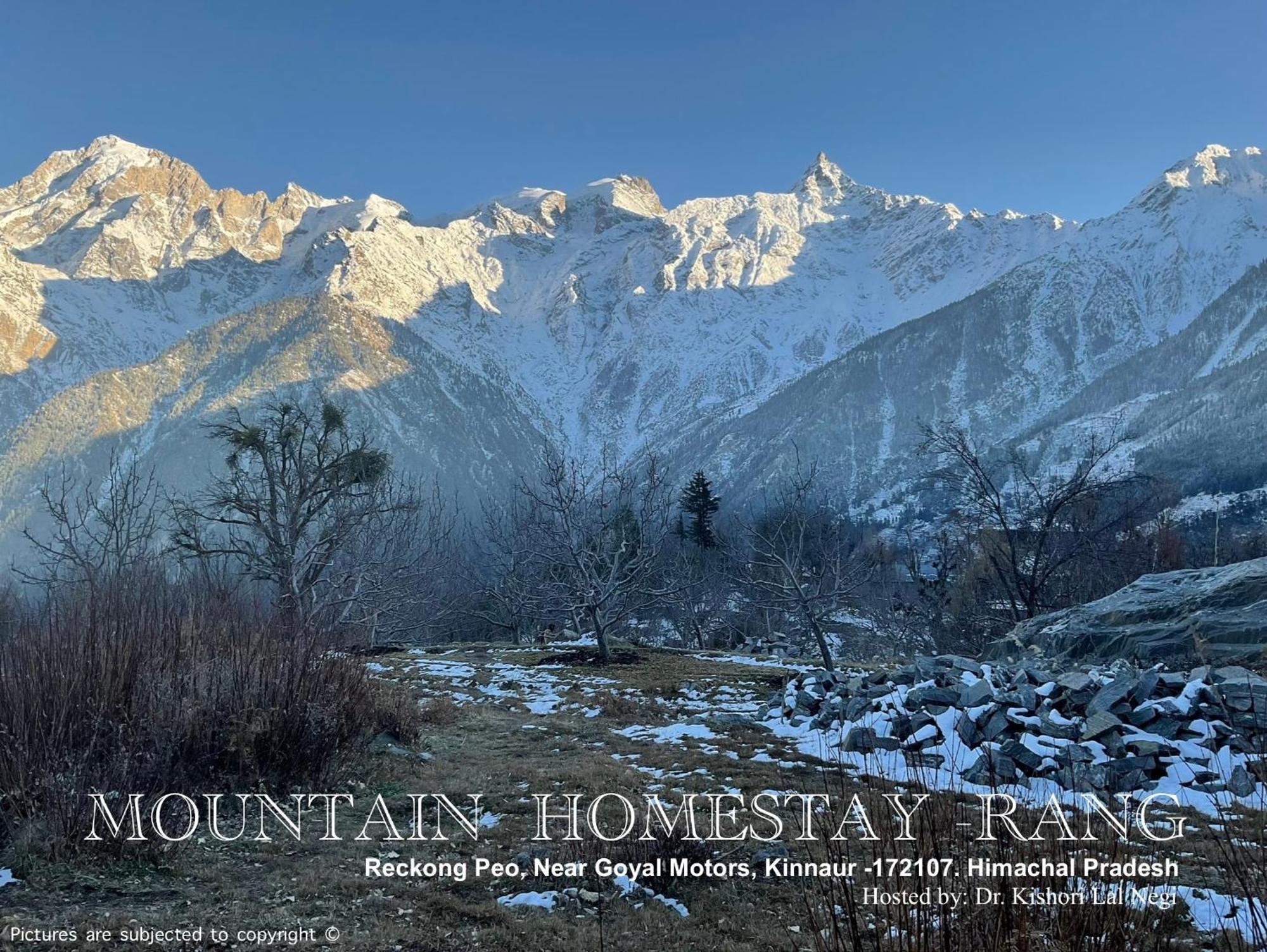 Mountain Home Stay -Rang, At Reckong Peo - Kalpa, Near Goyal Motors, Way To Petrol Pump At Itbp Quarters Exteriör bild